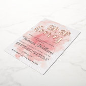 sipホレーブライダルシャワー 箔招待状 (回転した状態)