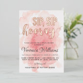 sipホレーブライダルシャワー 箔招待状 (立ち正面)