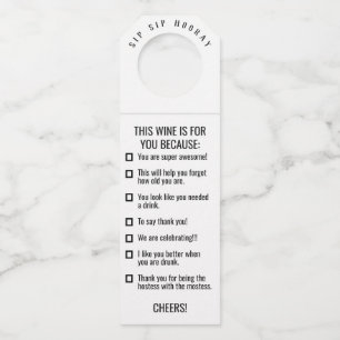 sipホレーボトルラベル ボトルネックタグ