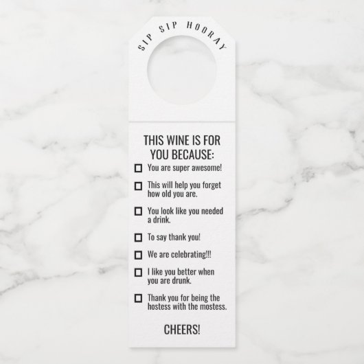 sipホレーボトルラベル ボトルネックタグ (正面)