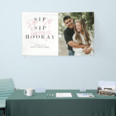 sipホレーモダンタイポグラフィ婚約パーティ 横断幕 (トレードショー)