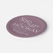 sipホレー婚約パーティパープル ペーパープレート (アングル)