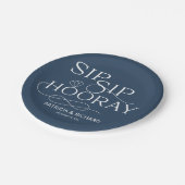 sipホレー婚約パーティブルー ペーパープレート (アングル)