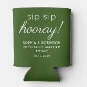 sipホレー結婚式の引き出物フォレストグリーンおもしろい 缶クーラー (裏面)