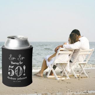 sipホレー50ハッピーバースデーおもしろいお祝い 缶クーラー