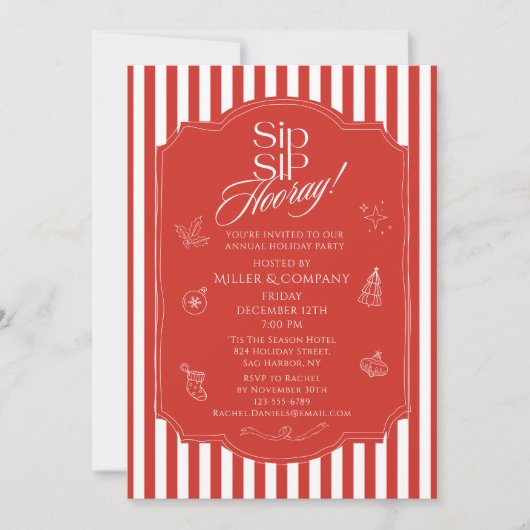 SIPホーエレガントレイクリス企業のマスパーティー 招待状 (正面)