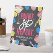 Sip絵を描 Chalkboardバチェロレッテ標識 台座サイン (インサイチュ)