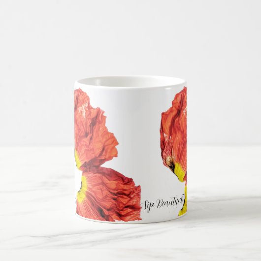 Sip美しいクラシックマグ11オズ コーヒーマグカップ (中央)