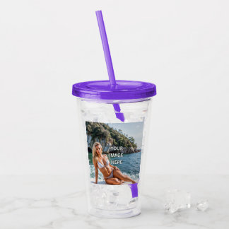 SIP! 🥤 オリジナルアクリルタンブラー ストロー付きデザイン アクリルタンブラー