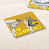 Sip  スクエアペーパーコースター (アングル)