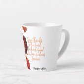 sip、スマイル、および反映：秋、信仰、コーヒー カフェラテマグ (右アングル)