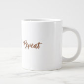 Sip、スマイル、繰り返し ジャンボコーヒーマグカップ (右)