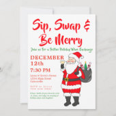 SIP、スワップ&Beホリデーメリーワイン交換パーティー シーズンカード (正面)