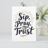 Sip 祈 Trust CoffeeとJesus Lover サンキューカード (スタンド正面)