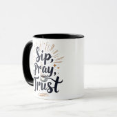 Sip 祈 Trust CoffeeとJesus Lover マグカップ (正面左)