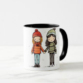 Sip、笑い、繰り返し：友最高の達は永遠にマググ マグカップ (正面右)