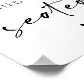 Sip and Be Seated Wedding Sign ポスター (角)