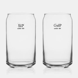 Sip and Gulp Glass ガラス缶