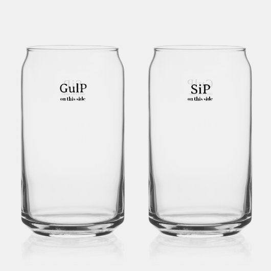 Sip and Gulp Glass ガラス缶 (裏面)