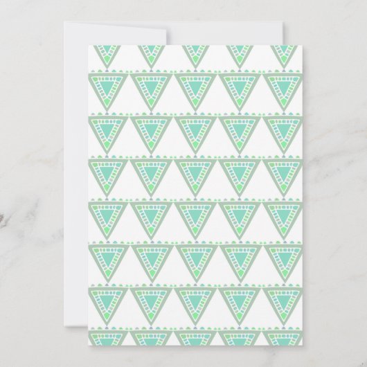 Sip and Seeベビーシャワー招待状、ボーイマンダラ 招待状 (裏面)