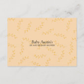 Sip and See Diaper Raffle Card ノートカード (裏面)