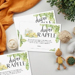 Sip and See Diaper Raffle Card ノートカード