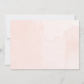 Sip and See girl baby shawerフローラ赤面 招待状 (裏面)