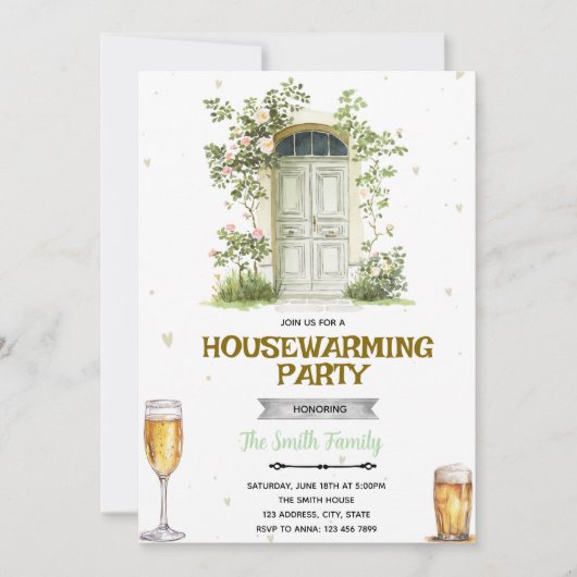 Sip and See Housewarming Invitation 招待状 (正面)