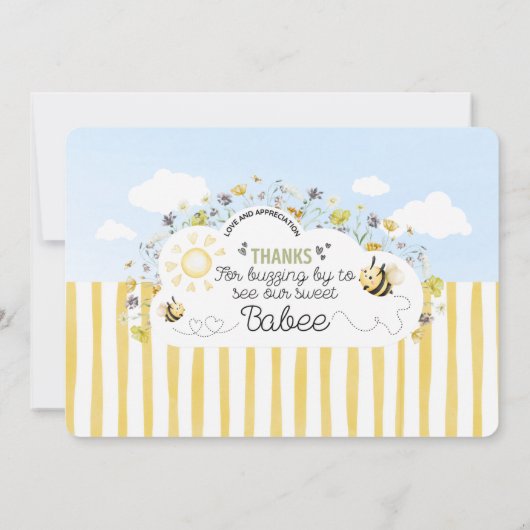 Sip and See Our Babee  サンキューカード (裏面)