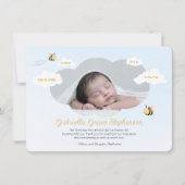 Sip and See Our Babee Birth Announcement Card (正面)