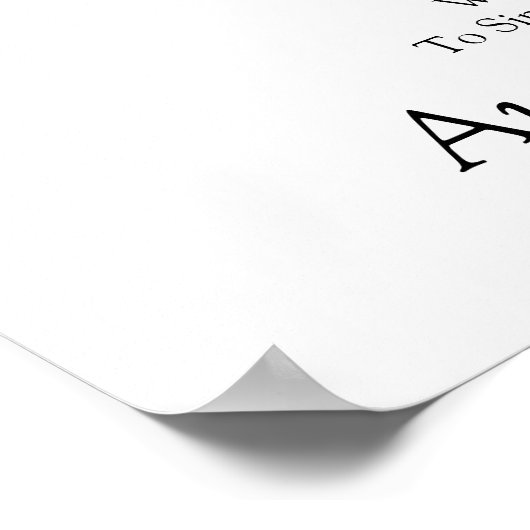 Sip and See Welcome Sign ポスター (角)