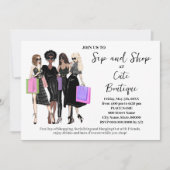 Sip and Shop New Boutique Opening 招待状 (正面)