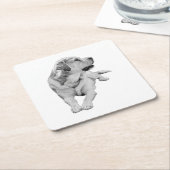 Sip Break, Steady Friend スクエアペーパーコースター (アングル)