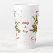 Sip & Cherish：あなたの「ポストカード」クリスマスマグ； カフェラテマグ (正面)