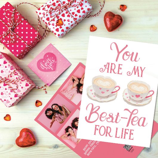 Sip & Cherish:-Tea for 最高の Life Galentine's シーズンカード