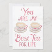 Sip & Cherish:-Tea for 最高の Life Galentine's シーズンカード (正面)