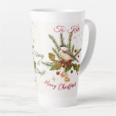 Sip & Cherish: Your "Postcard" Christmas Mug;  カフェラテマグ (右アングル)
