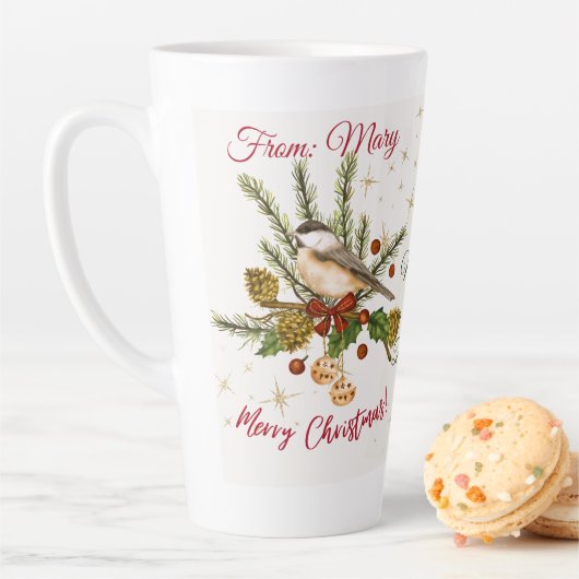 Sip & Cherish: Your "Postcard" Christmas Mug;  カフェラテマグ (インサイチュ)