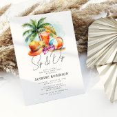 Sip & Dipアダルト誕生日プールパーティー 招待状