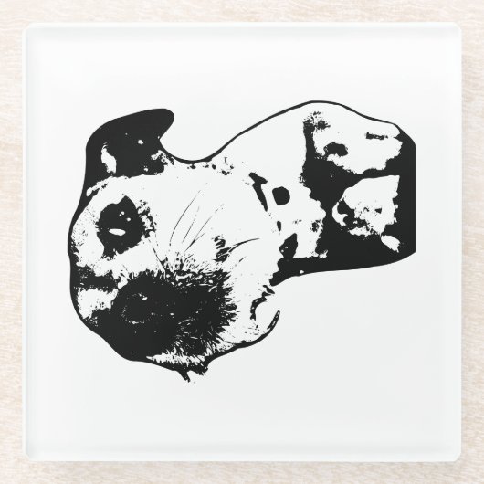 Sip、Do notストレス ガラスコースター (正面)