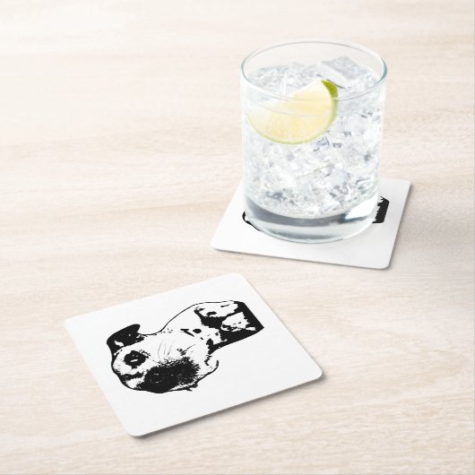 Sip、Do notストレス スクエアペーパーコースター (インサイチュ)