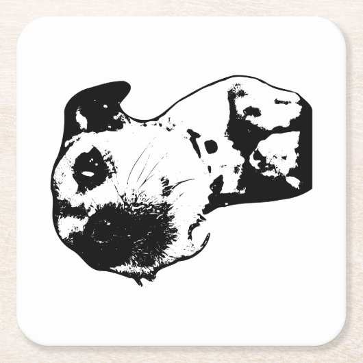 Sip、Do notストレス スクエアペーパーコースター (正面)