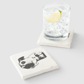 Sip、Do notストレス ストーンコースター (横)