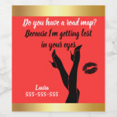 Sip & Flirt: Custom Wine Labels ワインラベル (シングルラベル)