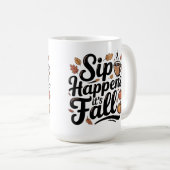 Sip happens autumn humour Mug コーヒーマグカップ (正面右)