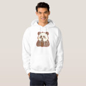 Sip Happens – Funny Panda Boba Hoodie Retro Style パーカ (正面フル)