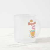 Sip Happens Humor Frosted Mug フロストグラスマグカップ (正面右)