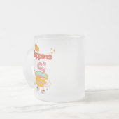 Sip Happens Humor Frosted Mug フロストグラスマグカップ (正面左)