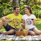 Sip Happens Just Wine About It Funny Wine Pun Tシャツ