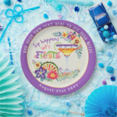 Sip Happens! Let's FIESTA カスタム ペーパープレート (パーティー)